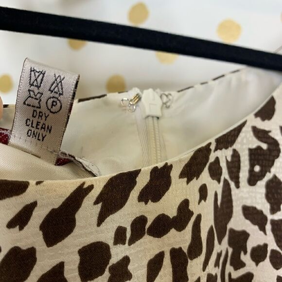 Adrianna Papell Animal Print Sheath Dress 4 - Picture 4 of 4